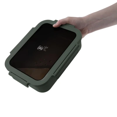 Berlingerhaus Přenosný box na svačinu dělený 1,3 l Matte Green Collection