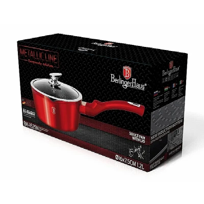Berlingerhaus Rendlík s poklicí s mramorovým povrchem 16 cm Burgundy Metallic Line