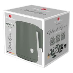 Berlingerhaus Rýchlovarná kanvica s dvojitou stenou 1,7 L Matte Green Collection