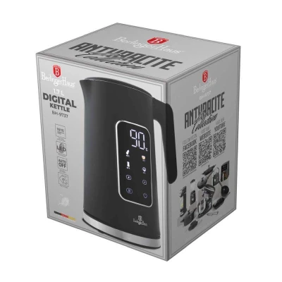 Berlingerhaus Rychlovarná konvice s regulací teploty digitální 1,7 l Antracit Collection