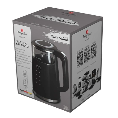 Berlingerhaus Rychlovarná konvice s regulací teploty digitální 1,7 l Black Silver Collection