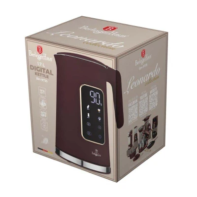 Berlingerhaus Rychlovarná konvice s regulací teploty digitální 1,7 l Leonardo Collection