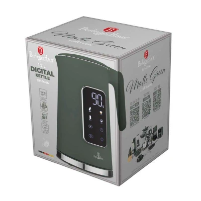 Berlingerhaus Rychlovarná konvice s regulací teploty digitální 1,7 l Matte Green Collection