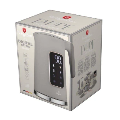Berlingerhaus Rychlovarná konvice s regulací teploty digitální 1,7 l Taupe Collection
