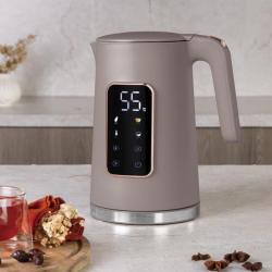 Berlingerhaus Rychlovarná konvice s regulací teploty digitální 1,7 l Taupe Collection