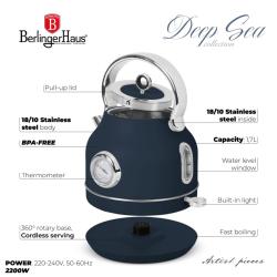 Berlingerhaus Rychlovarná konvice s teploměrem 1,7 l Deep Sea Collection