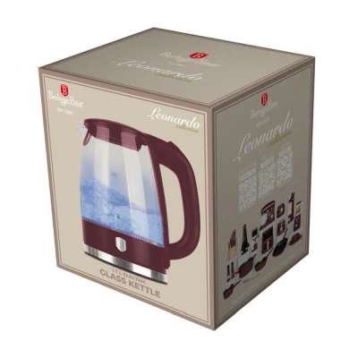 Berlingerhaus Rychlovarná konvice skleněná 1,7 L Leonardo Collection