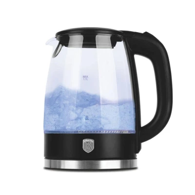 Berlingerhaus Rychlovarná konvice skleněná 1,7 L Matte Black Collection