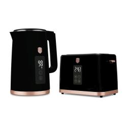 Berlingerhaus Rychlovarná konvice + toustovač 2200W sada Black Rose Collection Berlingerhaus Rychlovarná konvice + toustovač 2200W sada Black Rose Collection