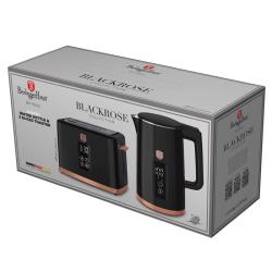 Berlingerhaus Rychlovarná konvice + toustovač 2200W sada Black Rose Collection