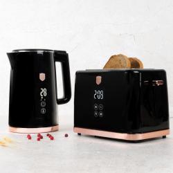 Berlingerhaus Rychlovarná konvice + toustovač 2200W sada Black Rose Collection
