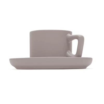 Berlingerhaus Sada hrnků na espresso s podšálkem 8 ks 100 ml Taupe Collection