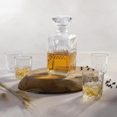 Berlingerhaus Sada lahve 750 ml a 4 ks sklenic na whisky 220 ml