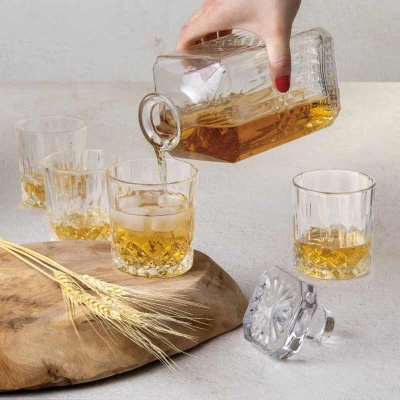 Berlingerhaus Sada lahve 750 ml a 4 ks sklenic na whisky 220 ml