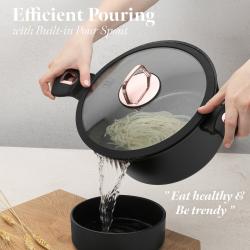 Berlingerhaus Sada nádobí s mramorovým povrchem 10 ks Black Rose Collection