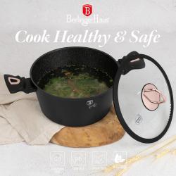 Berlingerhaus Sada nádobí s mramorovým povrchem 10 ks Black Rose Collection