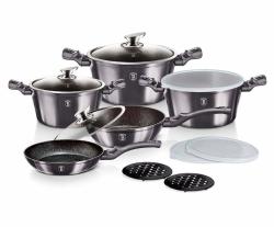 Berlingerhaus Sada nádobí s mramorovým povrchem 13 ks Carbon PRO Line Berlingerhaus Sada nádobí s mramorovým povrchem 13 ks Carbon PRO Line