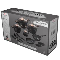 Berlingerhaus Sada nádobí s titanovým povrchem 15 ks Black rose Collection