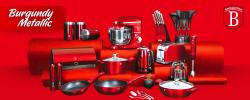 Berlingerhaus Sada nádobí s mramorovým povrchem 15 ks Burgundy Metallic Line