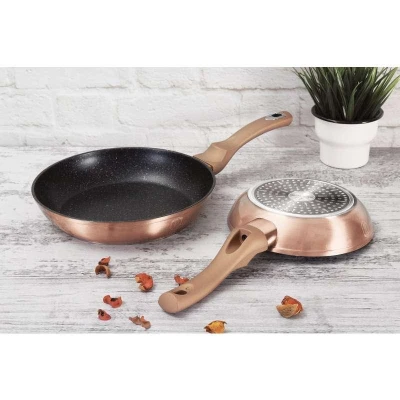 Berlingerhaus Sada nádobí s mramorovým povrchem 15 ks Rosegold Metallic Line
