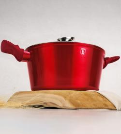 Berlingerhaus Sada nádobí s mramorovým povrchem 14 ks Burgundy Metallic Line