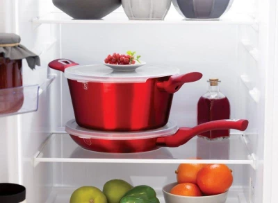Berlingerhaus BH-7035 Sada nádobí s mramorovým povrchem 18 ks Burgundy Metallic Line