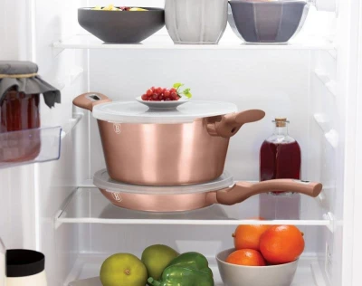 Berlingerhaus Sada nádobí s mramorovým povrchem 18 ks Rosegold Metallic Line