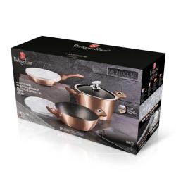 Berlingerhaus Sada nádobí s mramorovým povrchem 6 ks Rosegold Metallic Line