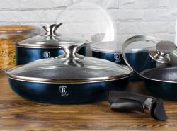 Berlingerhaus Sada nádobí s odnímatelnou rukojetí 12 ks Aquamarine Edition