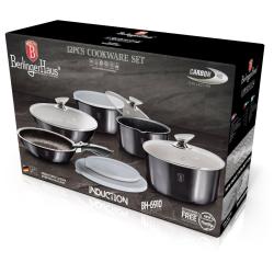 Berlingerhaus Sada nádobí s odnímatelnou rukojetí 12 ks Carbon PRO Line