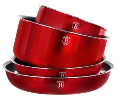 Berlingerhaus Sada nádobí s odnímatelnou rukojetí 9 ks Burgundy Metallic Line