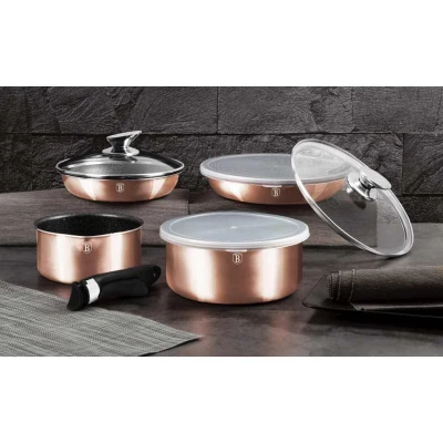 Berlingerhaus Sada nádobí s odnímatelnou rukojetí 9 ks Rosegold Metallic Line
