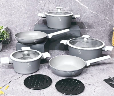 Berlingerhaus Sada nádobí s titanovým povrchem 10 ks Aspen Collection