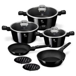 Berlingerhaus Sada nádobí s titanovým povrchem 10 ks Black Vantage Collection