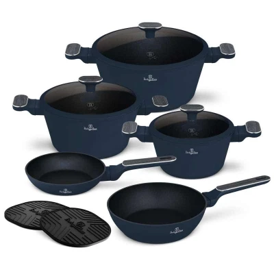 Berlingerhaus Sada nádobí s titanovým povrchem 10 ks Deep Sea Collection Berlingerhaus Sada nádobí s titanovým povrchem 10 ks Deep Sea Collection