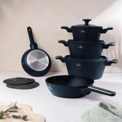 Berlingerhaus Sada nádobí s titanovým povrchem 10 ks Deep Sea Collection
