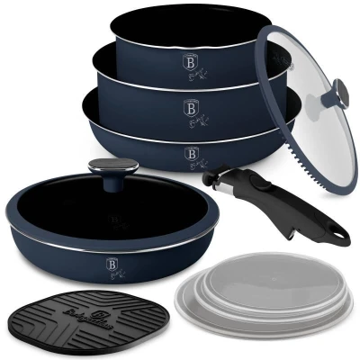 Berlingerhaus Sada nádobí s titanovým povrchem 10 ks Deep Sea Collection Berlingerhaus Sada nádobí s titanovým povrchem 10 ks Deep Sea Collection