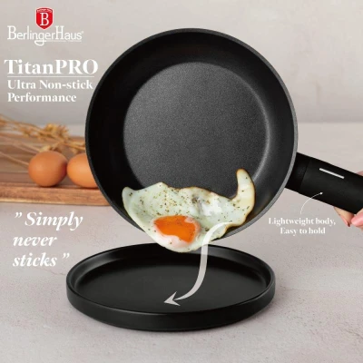 Berlingerhaus Sada nádobí s titanovým povrchem 10 ks Matte Black Collection