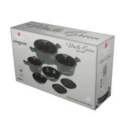 Berlingerhaus Sada nádobí s titanovým povrchem 10 ks Matte green Collection