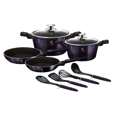 Berlingerhaus Sada nádobí s titanovým povrchem 10 ks Purple Eclipse Collection Berlingerhaus Sada nádobí s titanovým povrchem 10 ks Purple Eclipse Collection