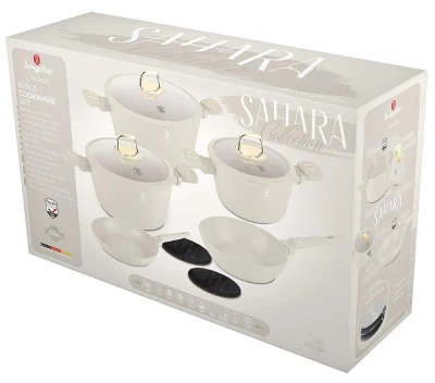 Berlingerhaus Sada nádobí s titanovým povrchem 10 ks Sahara Collection