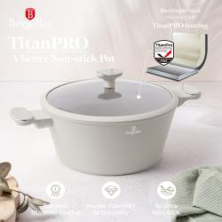 Berlingerhaus Sada nádobí s titanovým povrchem 10 ks Sahara Marble Collection