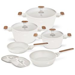 Berlingerhaus Sada nádobí s titanovým povrchem 10 ks Sahara Nordic Collection Berlingerhaus Sada nádobí s titanovým povrchem 10 ks Sahara Nordic Collection