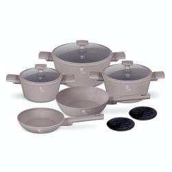 Berlingerhaus Sada nádobí s titanovým povrchem 10 ks Taupe Collection