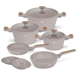 Berlingerhaus Sada nádobí s titanovým povrchem 10 ks Taupe Nordic Collection