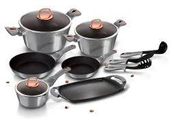 Berlingerhaus Sada nádobí s mramorovým povrchem 12+2 ks Moonlight Edition