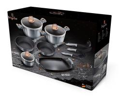 Berlingerhaus Sada nádobí s mramorovým povrchem 12+2 ks Moonlight Edition