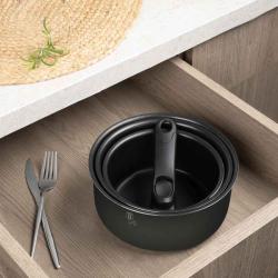 Berlingerhaus Sada nádobí s titanovým povrchem 12 ks Antracite Collection