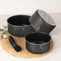 Berlingerhaus Sada nádobí s titanovým povrchem 12 ks Antracite Collection