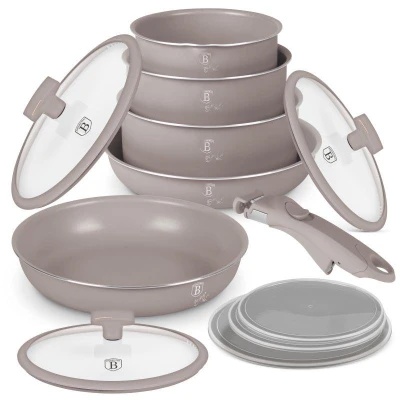 Berlingerhaus Sada nádobí s titanovým povrchem 12 ks Taupe Collection Berlingerhaus Sada nádobí s titanovým povrchem 12 ks Taupe Collection